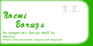 noemi boruzs business card